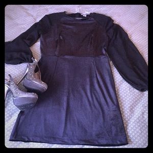 H & M velvet  black dress